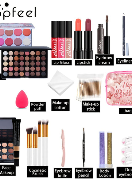 KissICON KIT005B-3 Popfeel Birthday Gift Box – Sparkle Shine Makeup