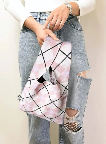 KissICON Knitted Handbag – Work Commuter Women's