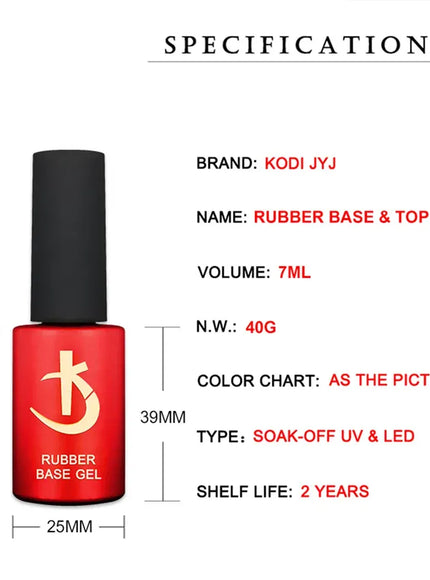 KissICON KODI JYJ Latest Thick Nail Base Coat 7ml