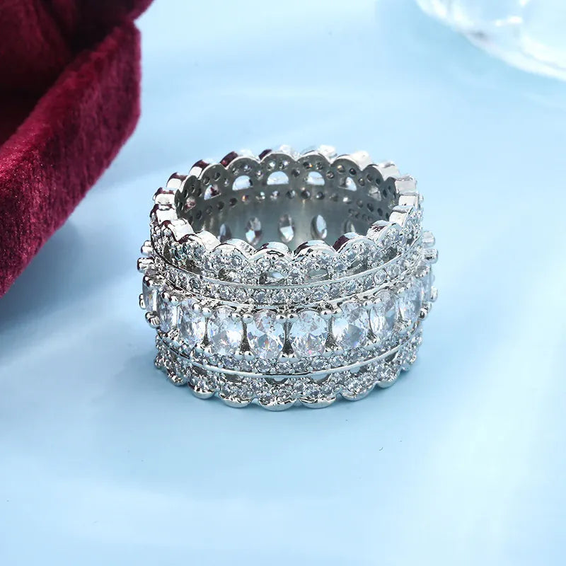 KissICON 💋 Korean Lace Flower 925 Silver Ring - Elegant Retro Charm