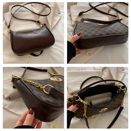 jkthpu-45 KRYEON Vintage Crossbody Chic Chain MPattern Handbag