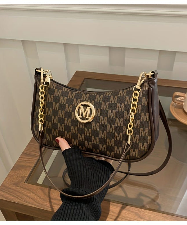 jkthpu-45 KRYEON Vintage Crossbody Chic Chain MPattern Handbag