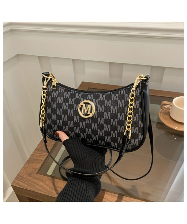 jkthpu-45 KRYEON Vintage Crossbody Chic Chain MPattern Handbag