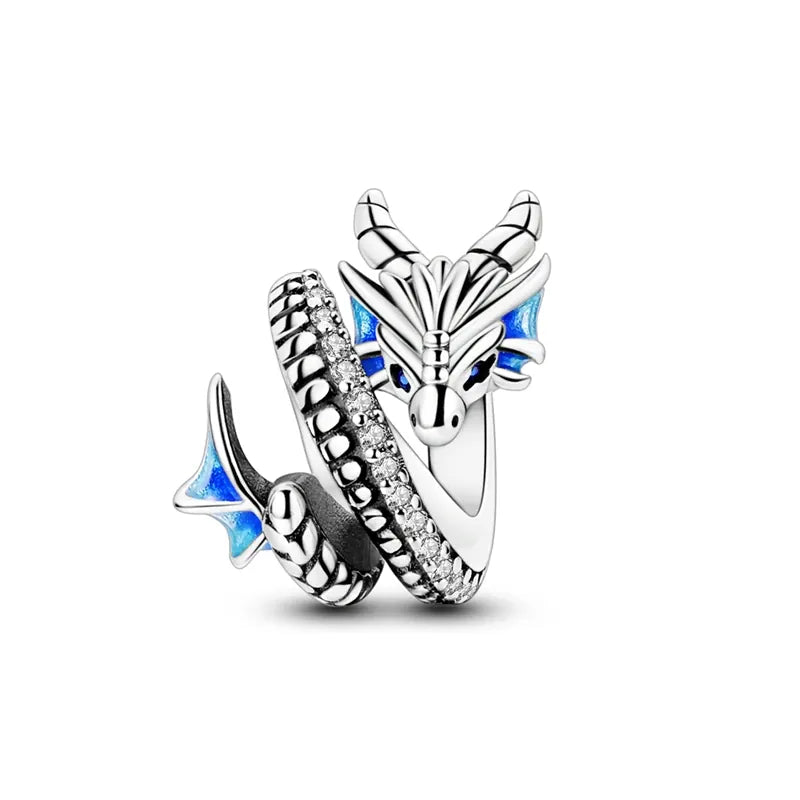 KissICON KTC1465 Hot Sale 925 Silver Butterfly Chameleon Owl Sunflower Charms Fit Original Bracelet Necklace DIY Bead For Women Jewelry