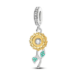 KissICON KTC183 Hot Sale 925 Silver Butterfly Chameleon Owl Sunflower Charms Fit Original Bracelet Necklace DIY Bead For Women Jewelry
