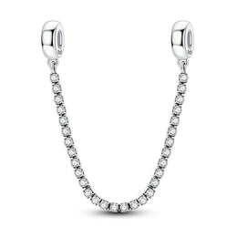 KissICON KTC400 925 Sterling Silver Safety Charms  Series Snowflakes Stars Moon Heart Bow Fit Original  Bracelets DIY Jewelry Gift for Women