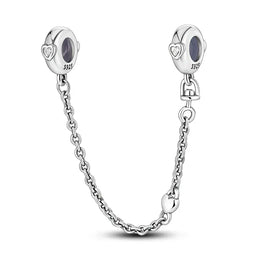 KissICON KTC417 925 Sterling Silver Safety Charms  Series Snowflakes Stars Moon Heart Bow Fit Original  Bracelets DIY Jewelry Gift for Women