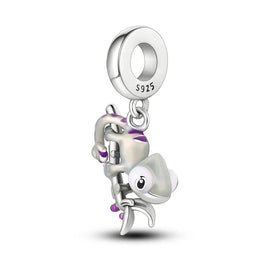 KissICON KTC455 Hot Sale 925 Silver Butterfly Chameleon Owl Sunflower Charms Fit Original Bracelet Necklace DIY Bead For Women Jewelry