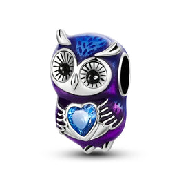 KissICON KTC675 Hot Sale 925 Silver Butterfly Chameleon Owl Sunflower Charms Fit Original Bracelet Necklace DIY Bead For Women Jewelry