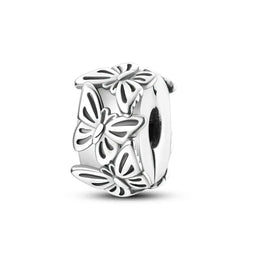 KissICON KTC677 Hot Sale 925 Silver Butterfly Chameleon Owl Sunflower Charms Fit Original Bracelet Necklace DIY Bead For Women Jewelry