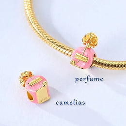 KissICON KTC842-GD 925 Pure Summer Fruit Handbag Pendant Hanging Bead Suitable for Original Pandora Bracelet Women DIY Exquisite Gift
