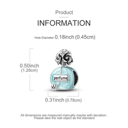 KissICON KTC842-GN 925 Pure Summer Fruit Handbag Pendant Hanging Bead Suitable for Original Pandora Bracelet Women DIY Exquisite Gift