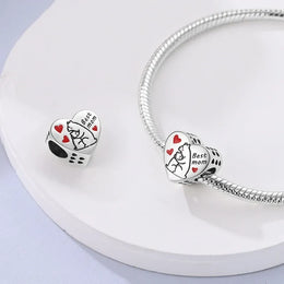 KissICON KTC845 925 Pure Summer Fruit Handbag Pendant Hanging Bead Suitable for Original Pandora Bracelet Women DIY Exquisite Gift