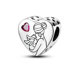 KissICON KTC853 925 Pure Summer Fruit Handbag Pendant Hanging Bead Suitable for Original Pandora Bracelet Women DIY Exquisite Gift