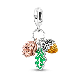 KissICON KTC859 Hot Sale 925 Silver Butterfly Chameleon Owl Sunflower Charms Fit Original Bracelet Necklace DIY Bead For Women Jewelry