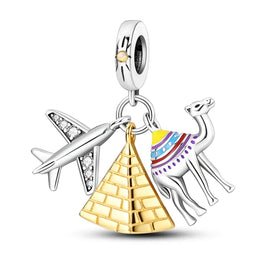 KissICON KTC873 925 Pure Summer Fruit Handbag Pendant Hanging Bead Suitable for Original Pandora Bracelet Women DIY Exquisite Gift