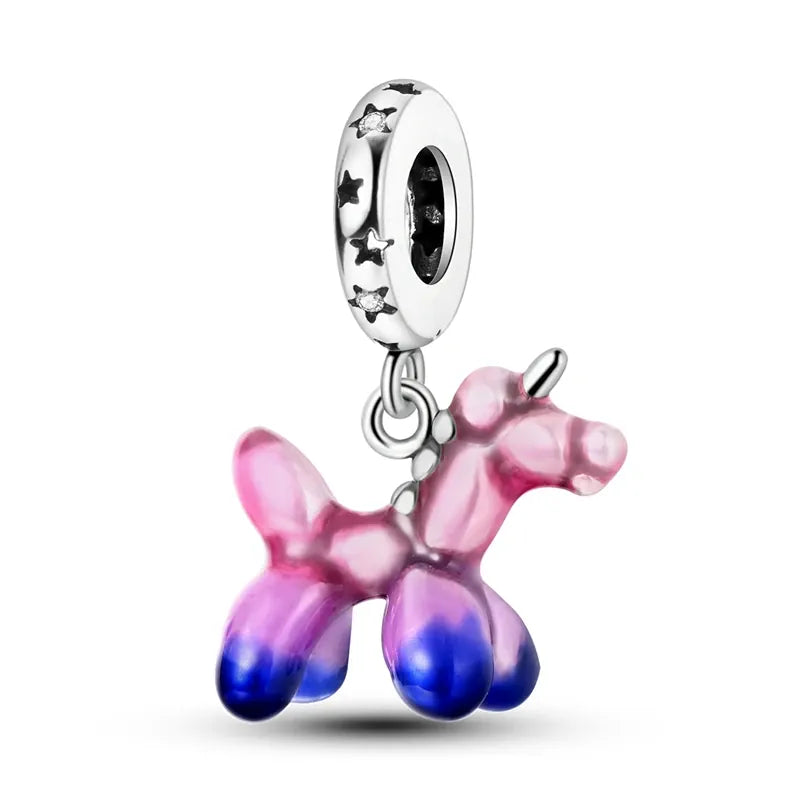 KissICON KTC912 925 Pure Summer Fruit Handbag Pendant Hanging Bead Suitable for Original Pandora Bracelet Women DIY Exquisite Gift