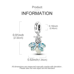 KissICON KTC930 925 Pure Summer Fruit Handbag Pendant Hanging Bead Suitable for Original Pandora Bracelet Women DIY Exquisite Gift