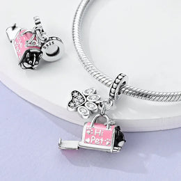 KissICON KTC931 925 Pure Summer Fruit Handbag Pendant Hanging Bead Suitable for Original Pandora Bracelet Women DIY Exquisite Gift