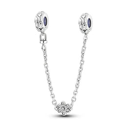 KissICON KTC933 925 Sterling Silver Safety Charms  Series Snowflakes Stars Moon Heart Bow Fit Original  Bracelets DIY Jewelry Gift for Women
