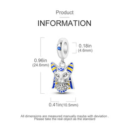 KissICON KTC956 925 Pure Summer Fruit Handbag Pendant Hanging Bead Suitable for Original Pandora Bracelet Women DIY Exquisite Gift