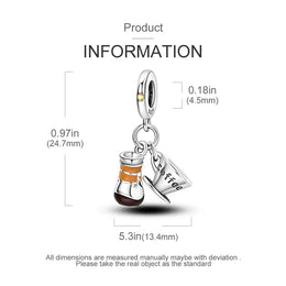KissICON KTC972 925 Pure Summer Fruit Handbag Pendant Hanging Bead Suitable for Original Pandora Bracelet Women DIY Exquisite Gift