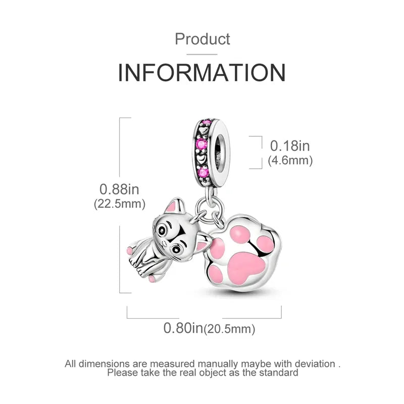 KissICON KTC979 925 Pure Summer Fruit Handbag Pendant Hanging Bead Suitable for Original Pandora Bracelet Women DIY Exquisite Gift