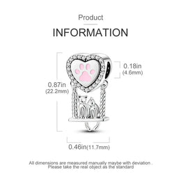 KissICON KTC986 925 Pure Summer Fruit Handbag Pendant Hanging Bead Suitable for Original Pandora Bracelet Women DIY Exquisite Gift