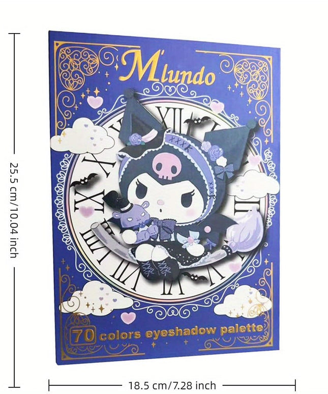KissICON Kulomi 70 colors Eyeshadow Palette Kuromi 70 Color Mega Palette Shimmer