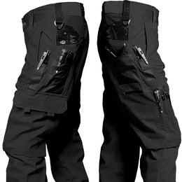 KissICON L / black Mens Waterproof Outdoor Tactical Cargo Work Pants