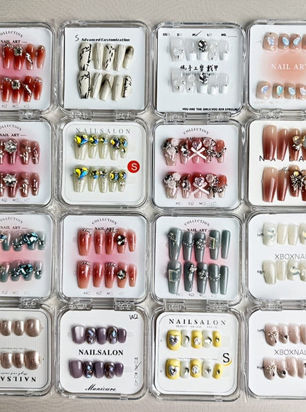 KissICON L Kiss Icon Hand Pressed Nail Set 40pcs Almond