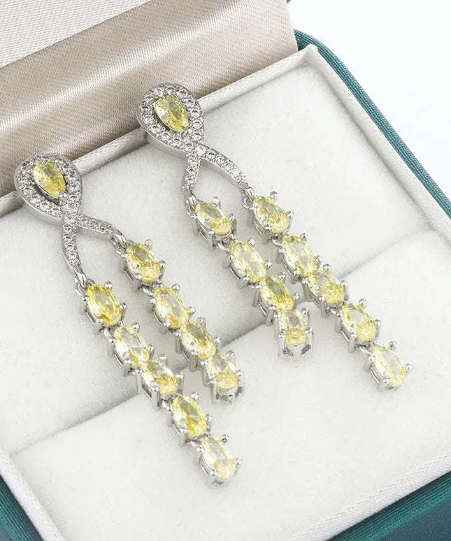 Dropshipman L KissIcon 925 Silver Baroque Earrings - Red Sapphire Sparkle