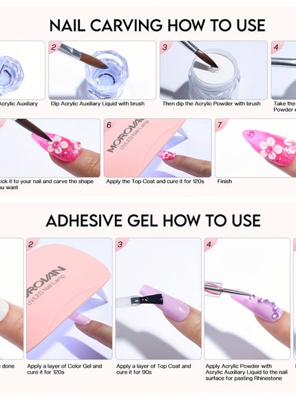KissICON L19 KissIcon Morovan Acrylic Nail Gift Set - Beginner