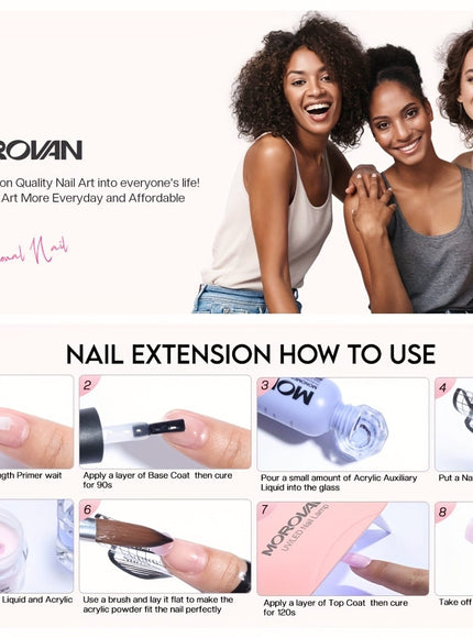 KissICON L19 KissIcon Morovan Acrylic Nail Gift Set - Beginner