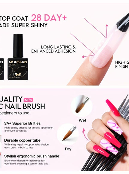 KissICON L19 KissIcon Morovan Acrylic Nail Gift Set - Beginner