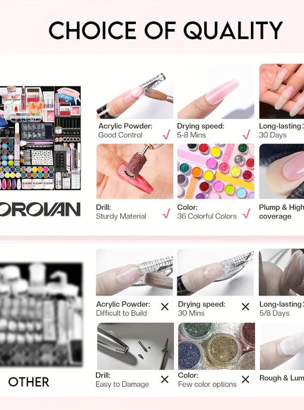 KissICON L19 KissIcon Morovan Acrylic Nail Gift Set - Beginner