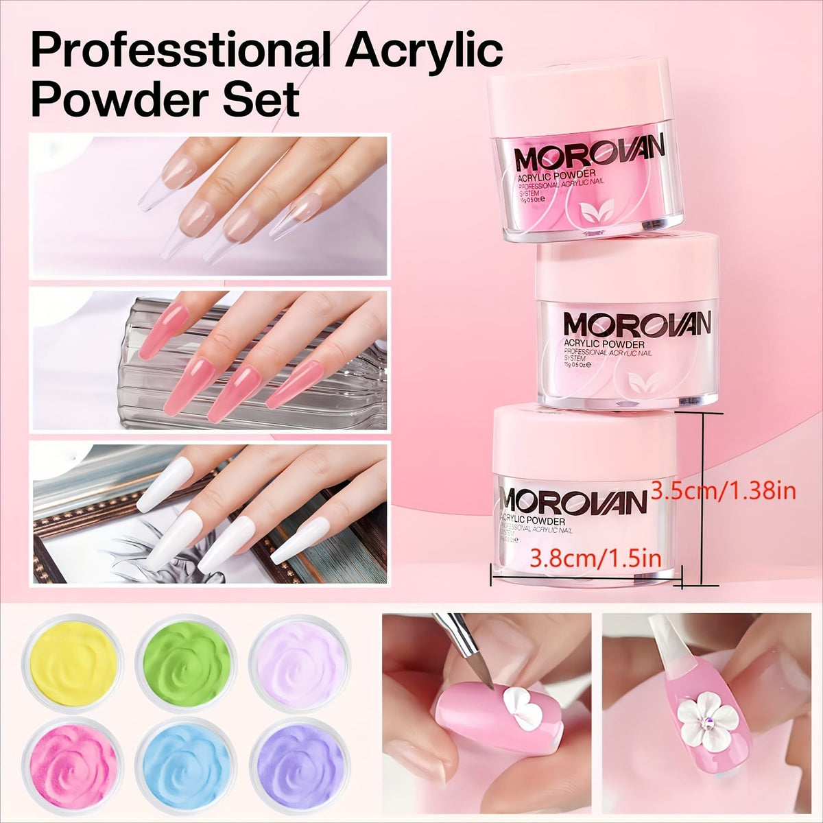 KissICON L19 KissIcon Morovan Acrylic Nail Gift Set - Beginner