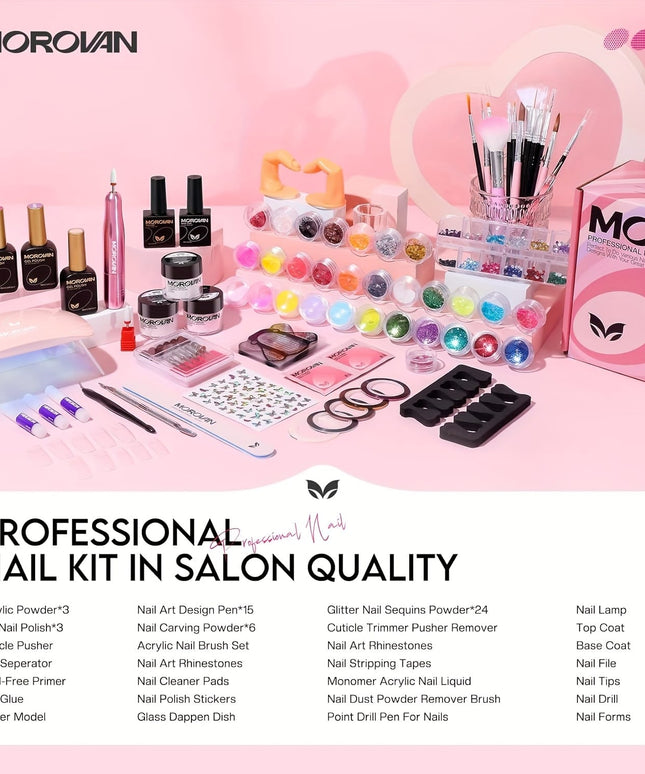 KissICON L19 KissIcon Morovan Acrylic Nail Gift Set - Beginner