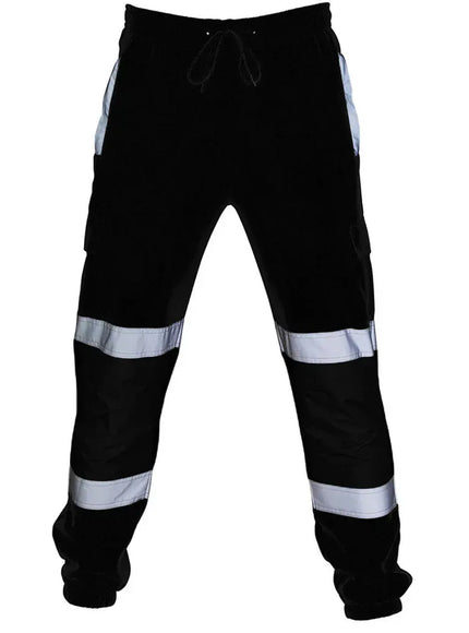 KissICON L38 / Image Color Patchwork Reflective Work Joggers for Men