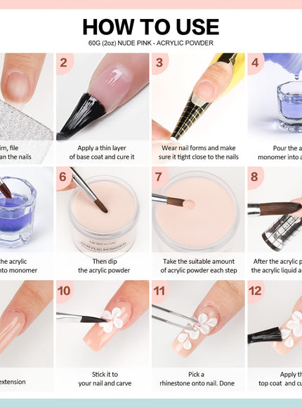 KissICON L44 💋 Morovan Acrylic Nail Kit For Beginners -