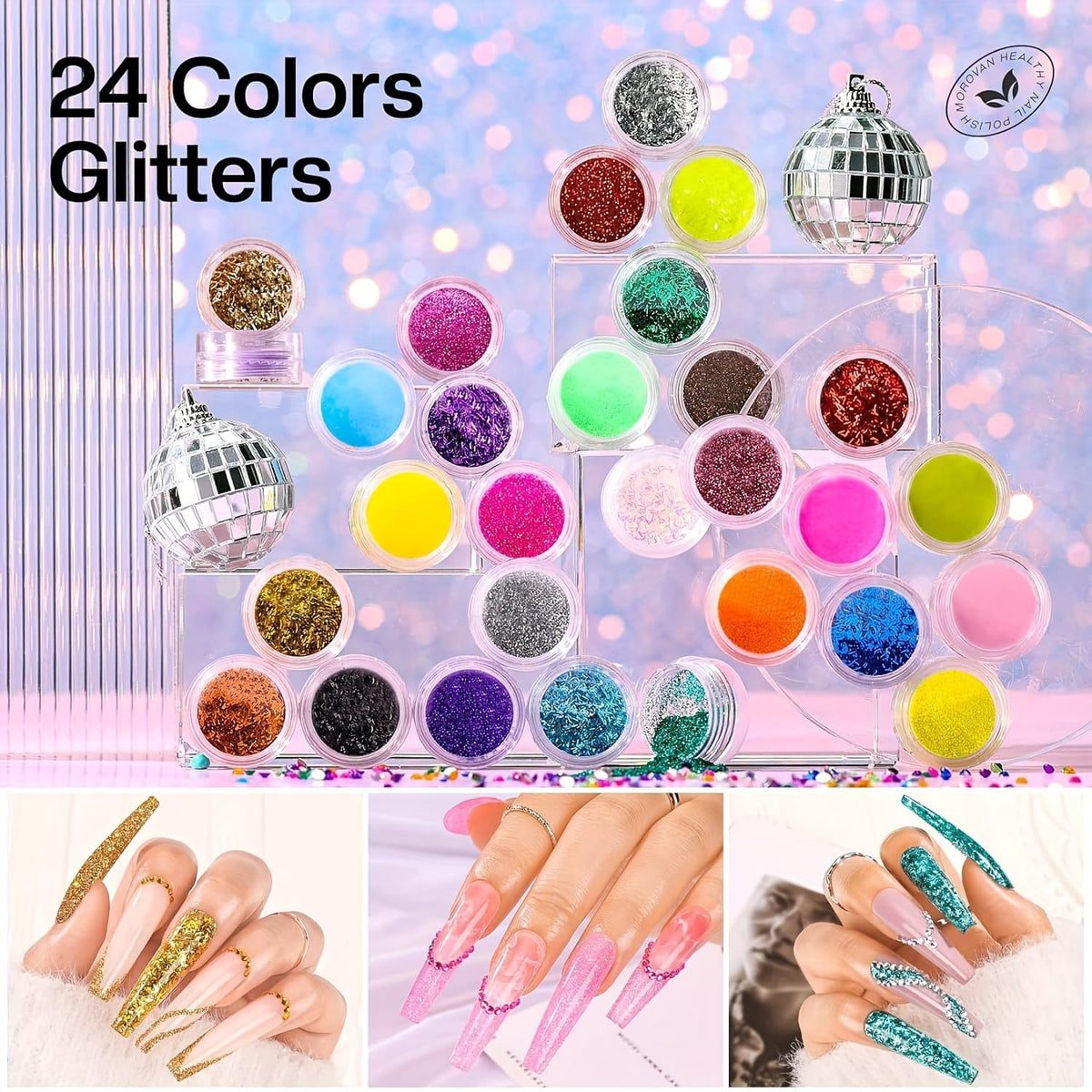 KissICON L44 💋 Morovan Acrylic Nail Kit For Beginners -
