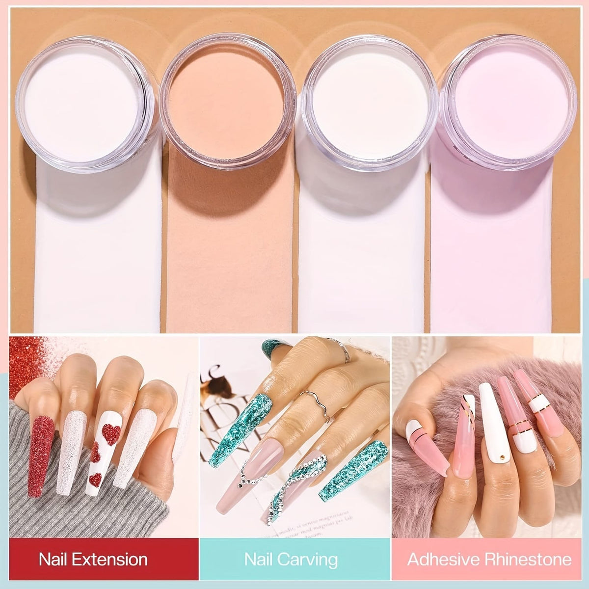 KissICON L44 💋 Morovan Acrylic Nail Kit For Beginners -