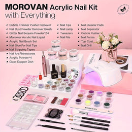 KissICON L44 💋 Morovan Acrylic Nail Kit For Beginners -