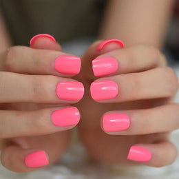 KissICON L5446 KissIcon Short Matte Black Press On Nails -