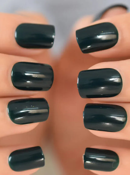 KissICON L6000 KissIcon Short Matte Black Press On Nails -