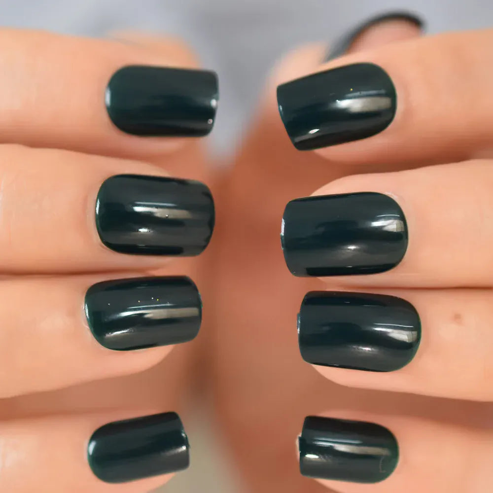 KissICON L6000 KissIcon Short Matte Black Press On Nails -