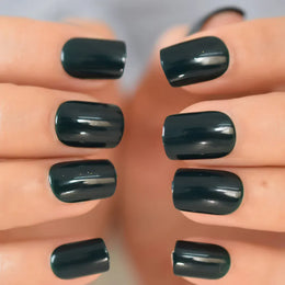 KissICON L6000 KissIcon Short Matte Black Press On Nails -