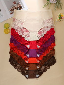 KissICON Lace Trim Curve Triangle Panties