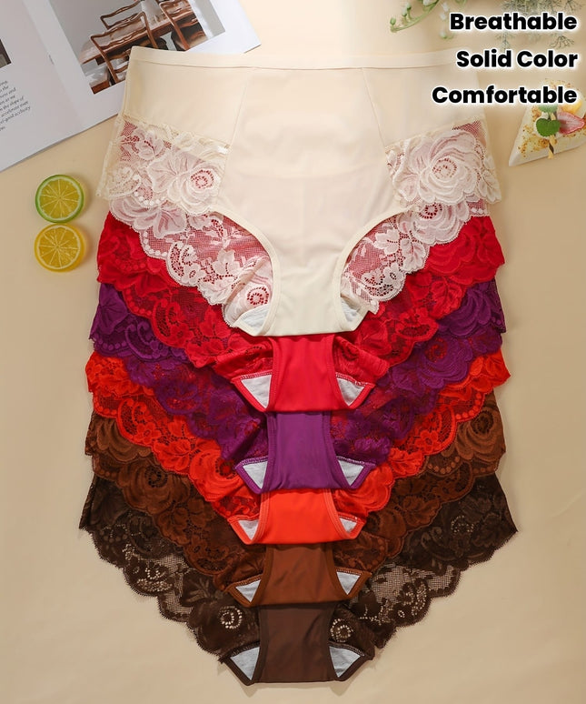 KissICON Lace Trim Curve Triangle Panties