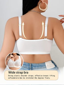 jkthpu-45 LaceLike WireFree Racerback FullBust Bra